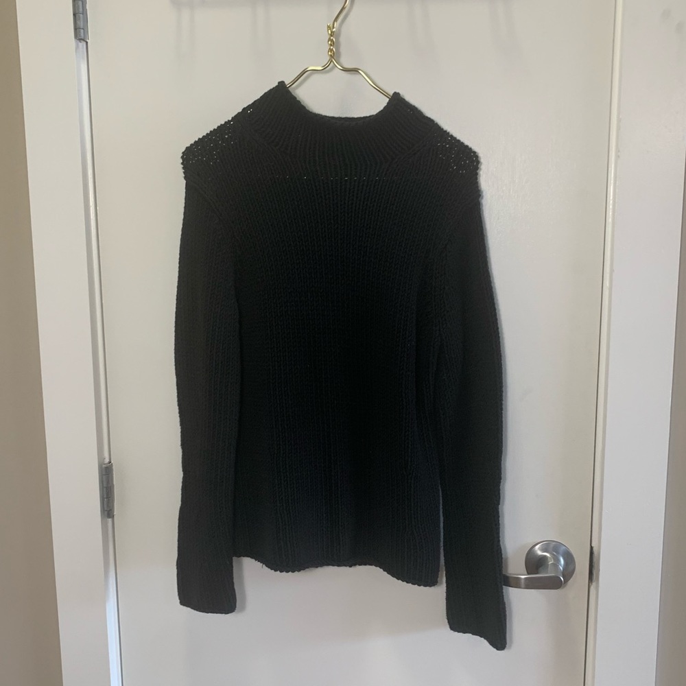 GAP Chunky Black Turtleneck Sweater